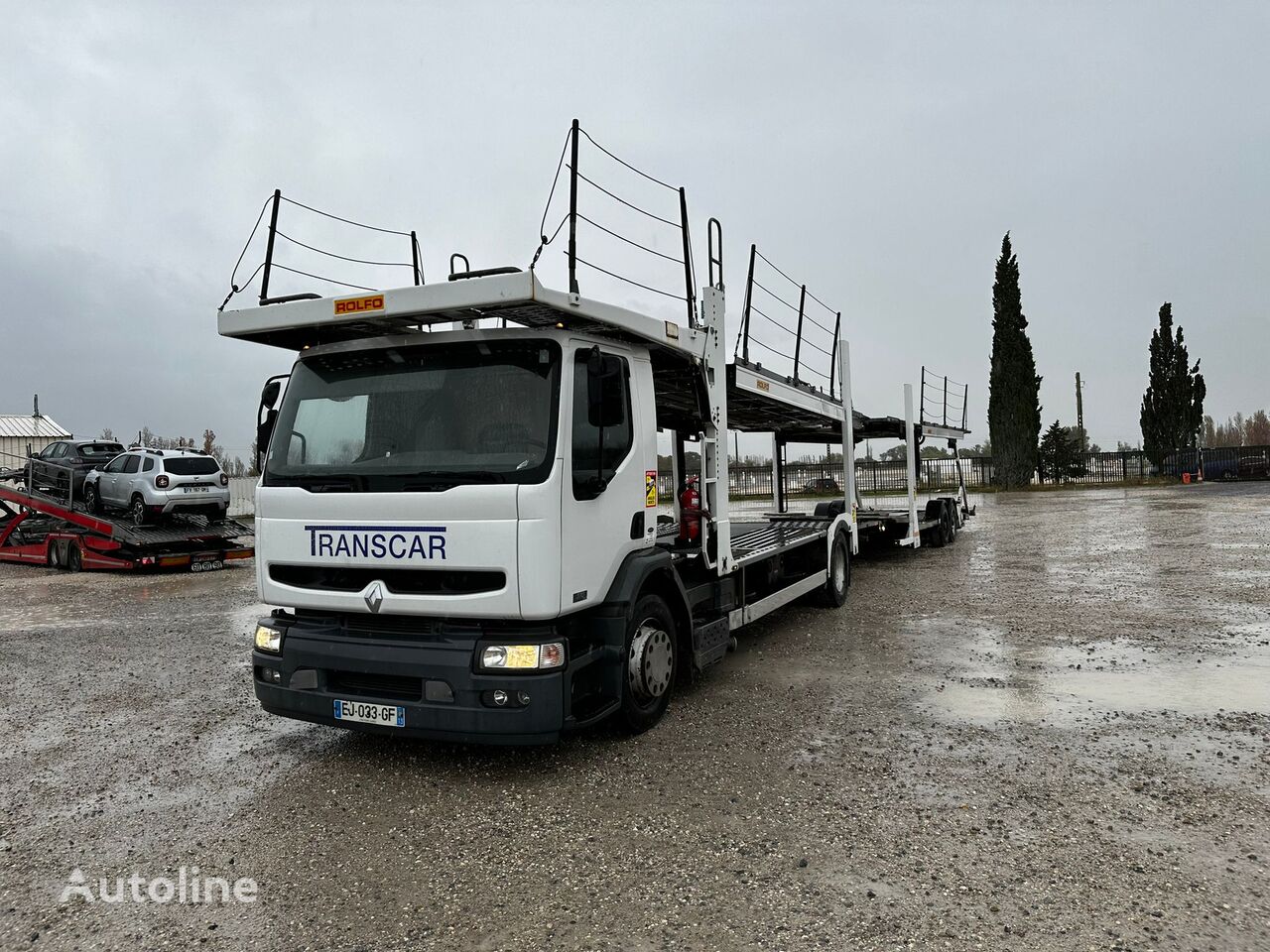 Renault Premium 370 dci car transporter + car transporter trailer
