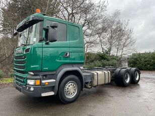 Scania R580 V8 6x4 BL Retarder-2x pto- 10T frontaxle- Manueel chassis truck