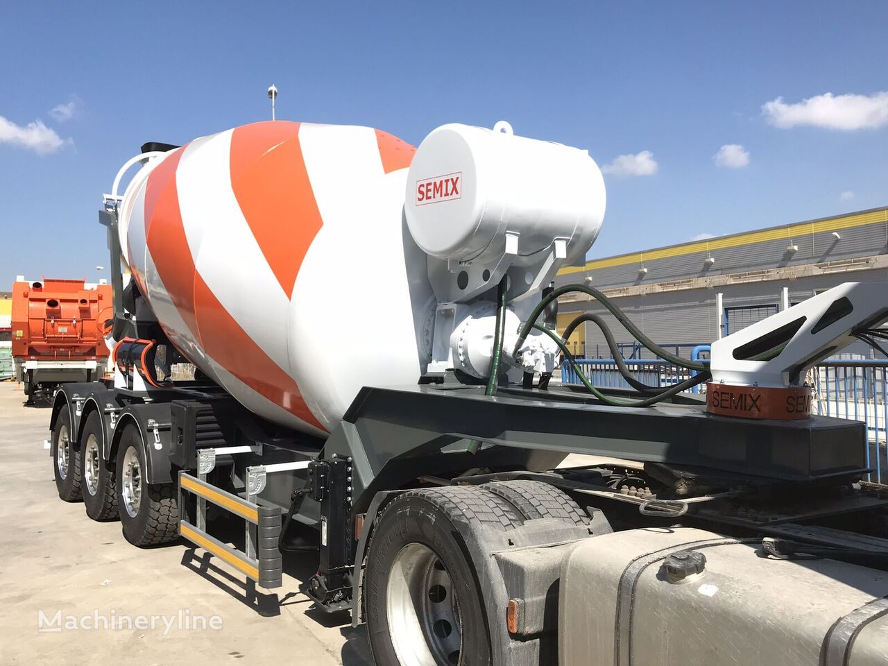 new Semix 12 m³ Betono Maišyklė Puspriekabė concrete mixer semi-trailer