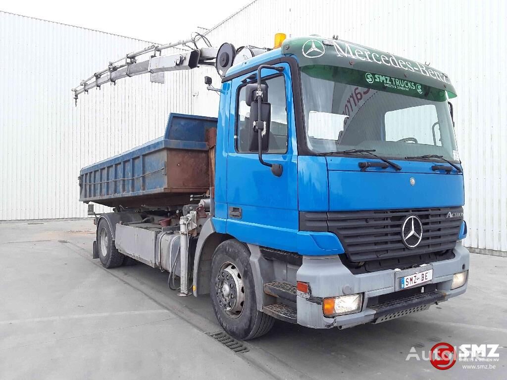 Mercedes-Benz Actros 1835 hiab 112-5 container chassis