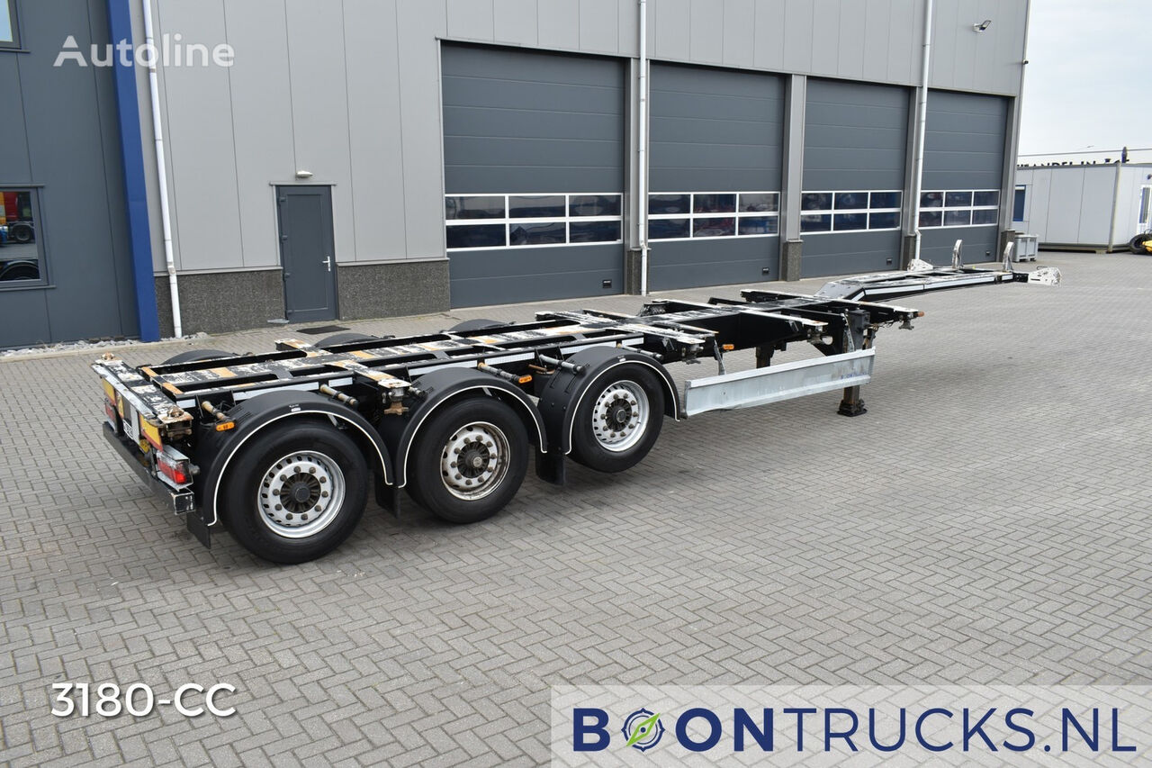 D-TEC PORTMASTER | 2x20-30-40-45ft HC * BPW/DISC * 2x EXTENDABLE * NL  container chassis semi-trailer