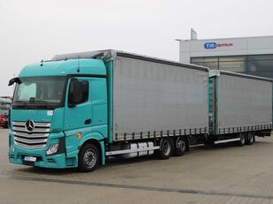 Mercedes-Benz Actros 2542 curtainsider truck + curtain side trailer