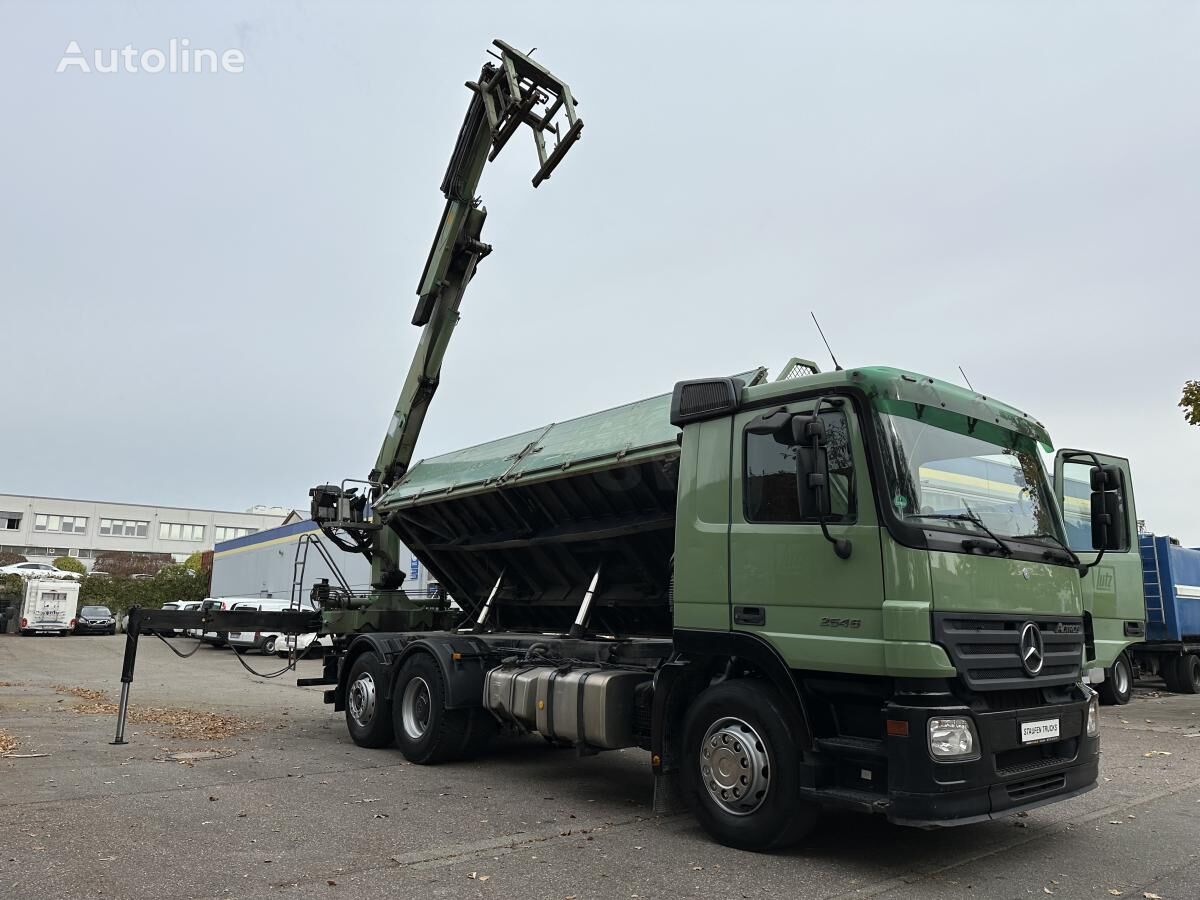 Mercedes-Benz DB 2546 LL 6x2 Kranwagen 2-Seit.Kipper Lenkachse dump truck