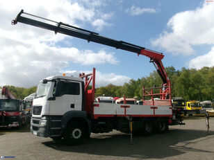 MAN TGS 26.320 6X4 RHD + HMF 2820 K4 flatbed truck