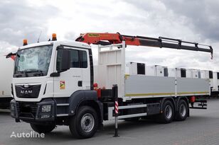 MAN TGS 33.360 Flatbed + crane PALFINGER PK 20001 6x4 flatbed truck