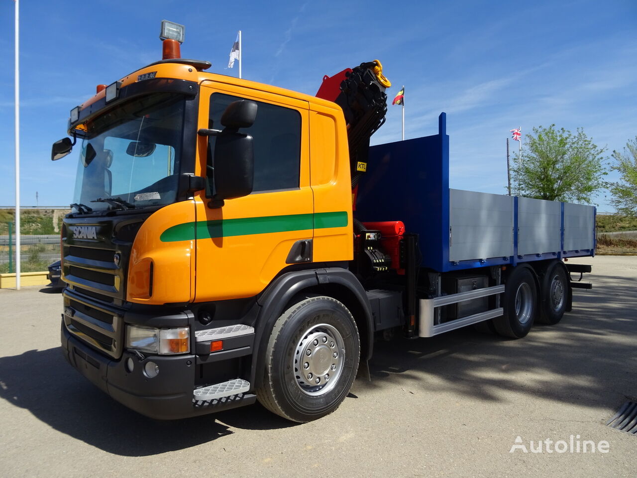 Scania P 380 flatbed truck