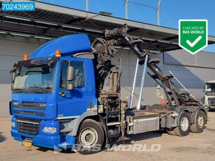 DAF CF85.410 6X2 NL-Truck Hiab 244 EP-3 Hipro Kran TRC-28S Lift+Lenk hook lift truck