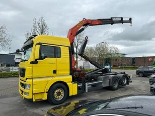 MAN TGX 28.480 6X2 EURO 5 + PALFINGER PK23080 + REMOTE + HOOKLIFT hook lift truck