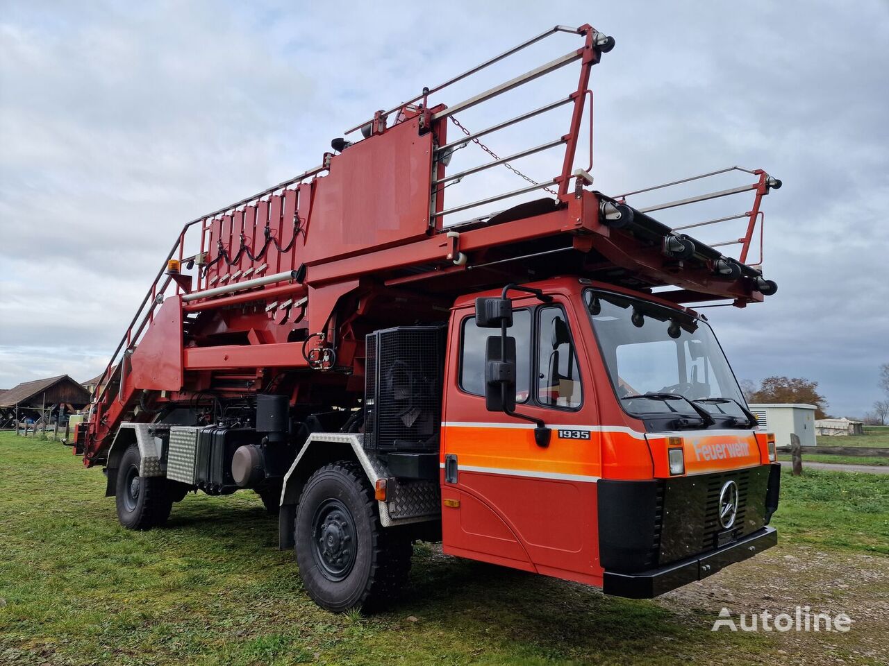 Mercedes-Benz 1929 Feuerwehr Rettungstreppe rescue hydraulic platform