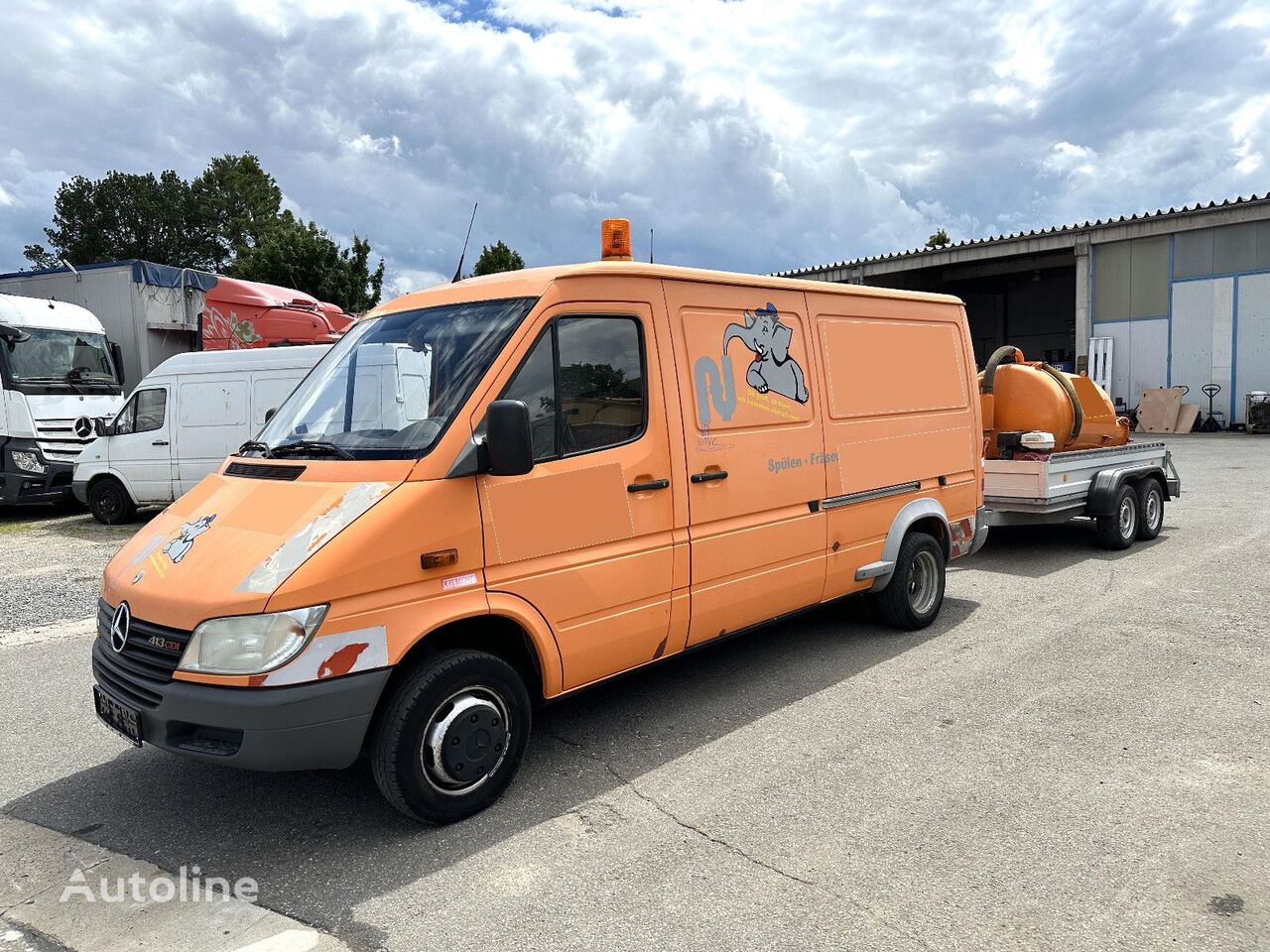 Mercedes-Benz 413 sewer jetter truck