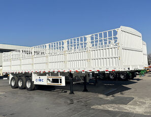 new CIMC 3 Axle 60 Ton Fence Cargo Truck Trailer for Sale - Z platform semi-trailer