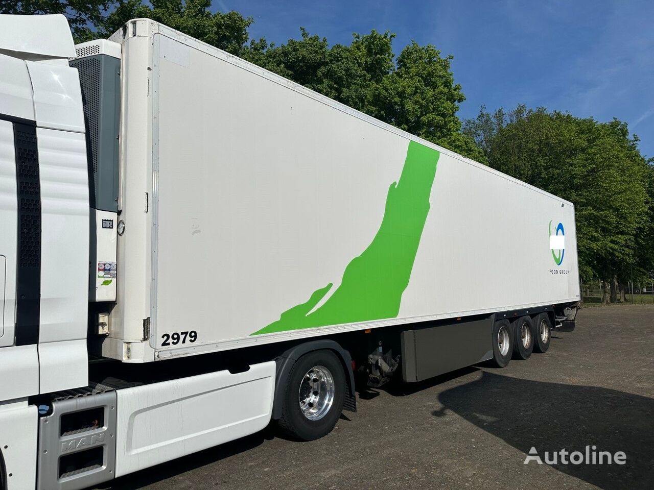 Lamberet Thermo King SLX 400 / Rohrbahn / Fleisch / Meat refrigerated semi-trailer