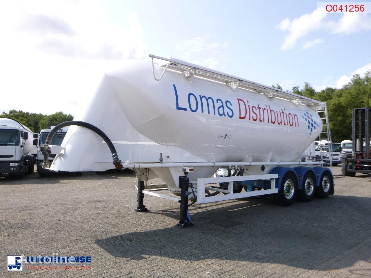 Spitzer Powder tank alu 37 m3 / 1 comp cement tank trailer