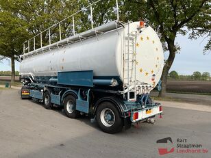 Welgro 97WSL43-32 3 assen bulkoplegger met 10 kamers en 2 stuurassen silo tank trailer