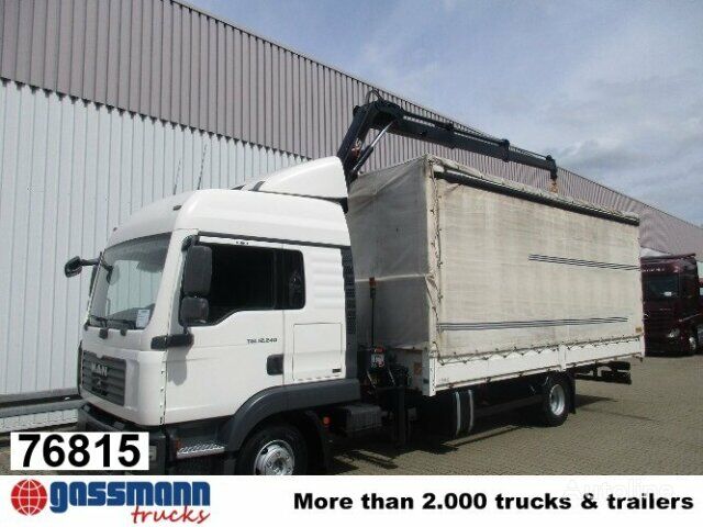 MAN TGL 12.240BL 4x2, mit Kran Hiab 088 mit Funk tilt truck