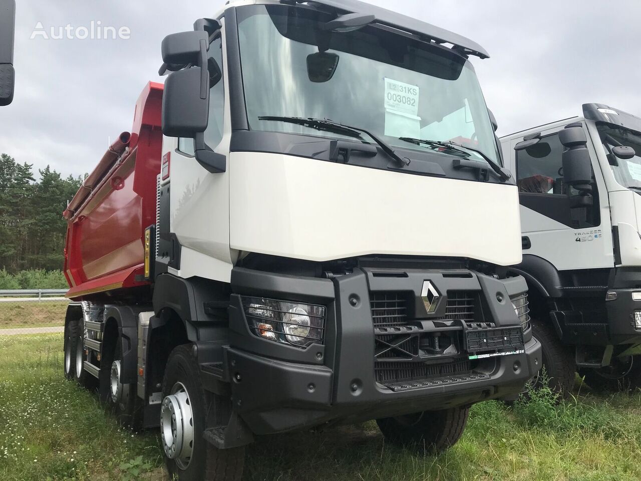 RENAULT K 460.44 8X4 R HEAVY E6 + HALF PIPE dump truck for sale Poland ...