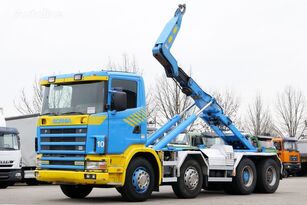 SCANIA R124 8x4 Emelőhorgos hook lift truck